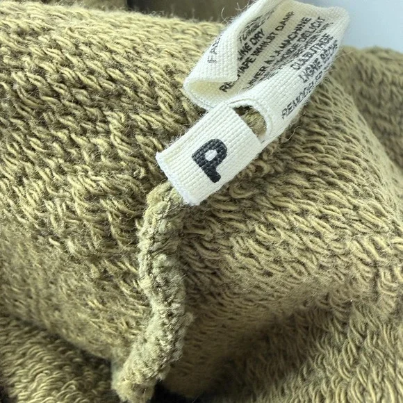 Ulla Johnson Sweatshirt Womens XS Green Puff Sleeve Terry Crewneck Pullover - Picture 10 of 11